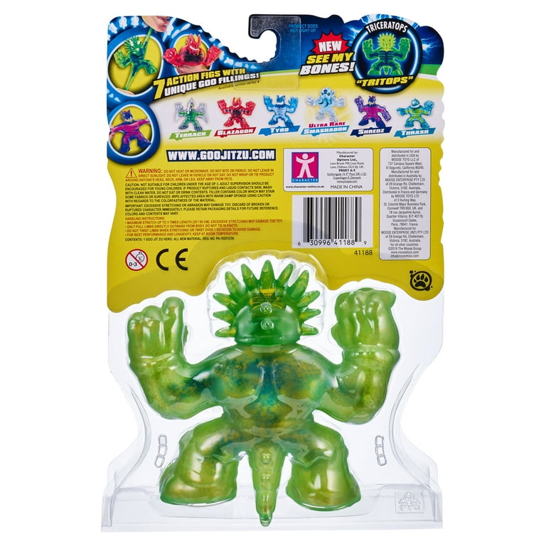 Ultra Rare Heroes of Goo Jit Zu Deep Goo Sea King, Blue & Green Hydra  Lights Up