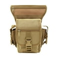thumbnail image 1 of Bolso de cintura para hombre, bolso de hombro de pesca, bolso de almacenamiento, bolso portátil para montar, bolso de pierna Caqui, 1 of 10
