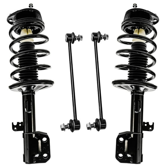 Detroit Axle - Front Struts Sway Bars kit for 2003-2008 Toyota Matrix Pontiac Vibe Complete 2 Struts w/Coil Spring 2 Front Sway Bar Links 2004 2005 2006 2007 Replacement Ready Struts Assembly