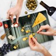 thumbnail image 4 of Pillar Cutting Board, 3D Model Style Column Interior in Empty Room Digital Image Design Art Print, Decorative Tempered Glass Cutting and Serving Board, Large Size, Beige and Tan, by Ambesonne, 4 of 5