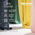 thumbnail image 5 of Deconovo Blackout Curtains for Bedroom Silver Diamond Foil Print Curtain Panel 42W x 72L inch Orange Flame Set of 2, 5 of 6