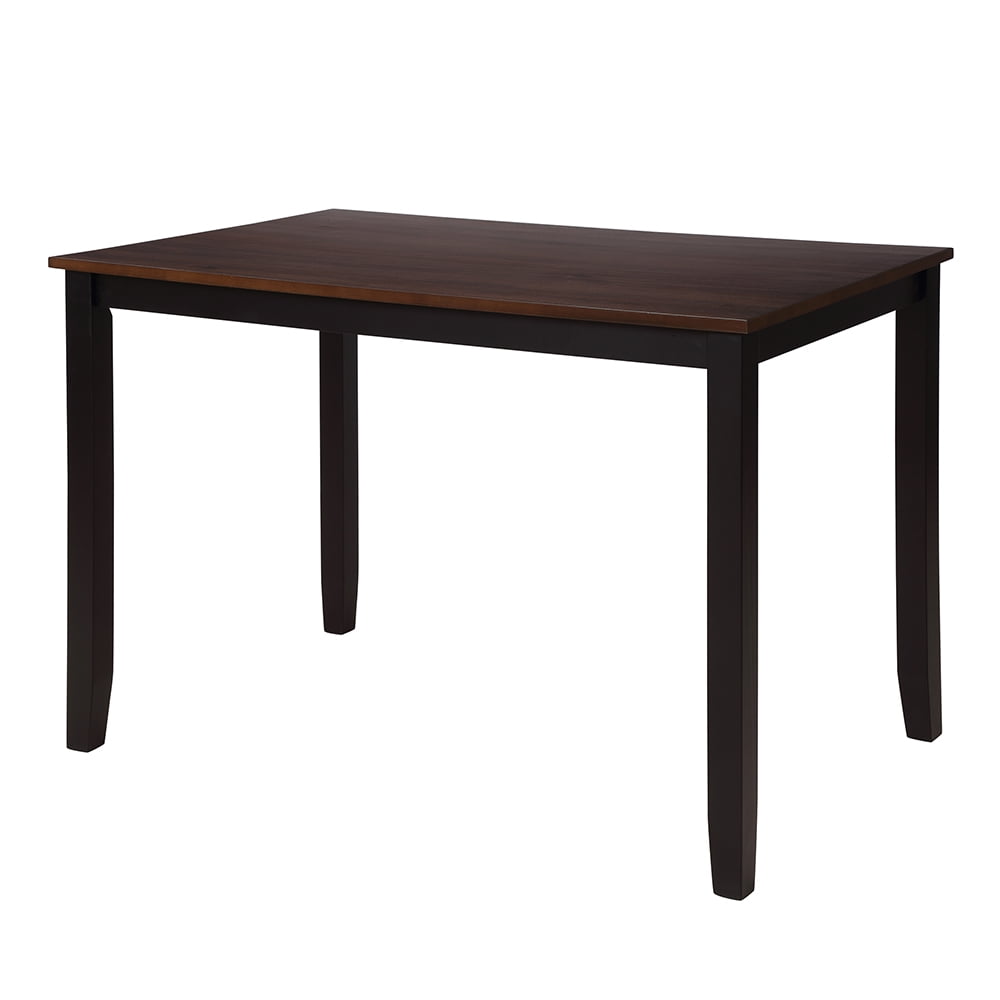 Kepooman 5-Piece Wooden Dining Table Set, Black & Cherry Kepooman 5-Piece Wooden Dining Table Set, Black & Cherry