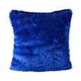 thumbnail image 2 of Plush Cushion Cover Sofa Lumbar Pillow Cover Home Decoration Solid Colorful, 2 of 2
