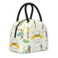 thumbnail image 2 of Vsdgher Insulated Lunch Bag Simple Bento Cooler Bag Lunch Tote Bag , Suitable for picnics, school, work (Golf Icons And Golfer Print ), 2 of 5