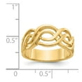 thumbnail image 3 of 14K Yellow Gold Ring Band Themed Infinity, Size 8, 3 of 5