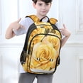 thumbnail image 6 of Backpack 12.9 *5.1 * 17.7 Inches Outing Backpack, Shopping Backpack, Travel Backpack Gold Roses Seamless, 6 of 7