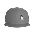 thumbnail image 2 of ZICANCN Penguin Iceberg Baseball Caps, Trucker Hats for Men And Women, Adjustable Breathable Flat Caps, Gray, 2 of 8