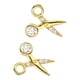 thumbnail image 2 of Sonducket 1 par de pendientes de tijera para mujer, pendientes de decoración de diamantes de imitación, pendientes de aleación para novia, Ropa, zapatos y accesorios Miscelánea, 2 of 6