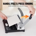 thumbnail image 5 of Binding Machine, Comb Binding Machine 21-Holes Binding 450 Sheets, Book Binder Machine with 100 PCS 3/8'' Comb Binding Spines, for Letter Size, A4, A5, 5 of 13
