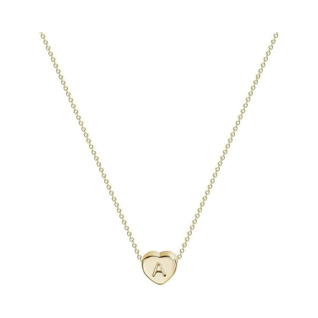 Collar para mujer, joyería para mujer, joyería de moda para mujer, regalo para mujer, 26 collares con colgante de cadena con nombre y letras en inglés, joyería, collares de moda.