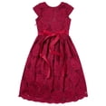 thumbnail image 3 of iiniim Girls Princess Dress Bridesmaid  Floral Lace Cap Sleeve Birthday Party Gown 6-16, 3 of 7