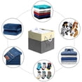 thumbnail image 7 of WEETOO 12" Foldable Fabric Storage Bins, 4-Pack with Handles for Closet Shelves Cabinets, 7 of 7