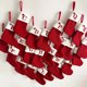 thumbnail image 2 of Calcetines de Feliz Navidad con letras del alfabeto, Medias Rojas de copo de nieve, colgante de árbol de Navidad, decoraciones para el hogar, regalo de Navidad, 2 of 4