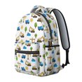 thumbnail image 2 of Excavator and Sun White Pattern Backpack for School, Cute School Bag with Adjustable Shoulder Straps and Padded Back, 15.3"x11"x7.1", 2 of 5