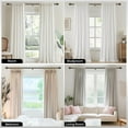 thumbnail image 5 of UniMall Bronze Curtain Rods for Windows 48 to 84 Inch, Adjustable Heavy Duty 1" Diameter Decorative Curtain Rod with Brown Round Finials, Modern Easy Install Extendable Metal Drapery Pole Set, 5 of 15