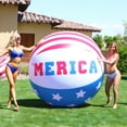 thumbnail image 2 of GoFloats 6' Giant 'Merica Inflatable Beach Ball, XL Jumbo Beach Ball, 2 of 6