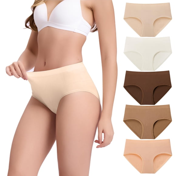 Calzoncillos de cintura media para mujer BAMBOO COOL, 5 unidades