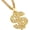 dollar A, variant on Tarien Gold Necklace Chain with Dollar Sign, 18K Gold Plated Hip Hop Chain Necklace Pendant for Men, 30inch (Rotatable,Lion Head)