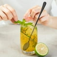 thumbnail image 5 of 9 Inch Long Handle Iced Tea Spoon, Ksopiavobs Set of 6 Stainless Steel Iced Teaspoon for Iced Tea, Coffee, Cocktail, Milkshake, Cold Drink (Black), 5 of 7
