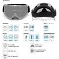 thumbnail image 4 of GHSDFBB Motorcycle Goggles, ATV Dirt Bike Off Road Racing Riding Goggle, Anti-Scratch UV400 Eyewear Cycling Motocross, 4 of 7