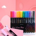 thumbnail image 1 of Feltree 12 Colors Outline Markers Pens Super Squiggles Double Line Pen Glitter Drawing Pens for Greeting Cards Posters Painting Child Color6ml, 1 of 8