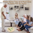 thumbnail image 3 of Bandeja de Juego de Dados de Madera, Juego de Dados Clásico con Bandeja, de Dados, Juego Familiar, Juegos Emocionantes para Adultos y Niños, Incluye Seis Dados, 3 of 5