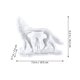 thumbnail image 5 of Molde de fundición de lobo 3D, molde de silicona de lobo, molde de resina epoxi, adorno de lobo, molde DIY, molde Flexible, 5 of 5
