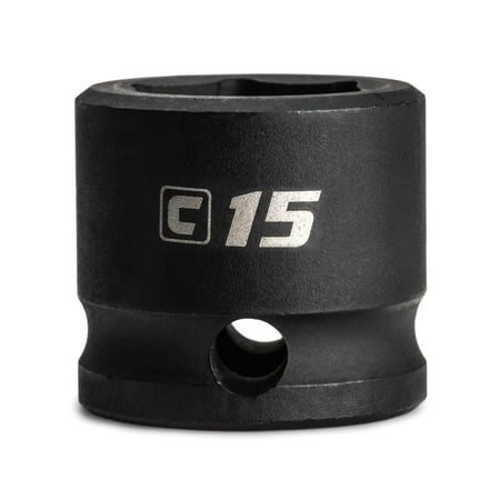 

Capri Tools 15 mm Stubby Impact Socket 3/8 in. Drive 6 Point Metric