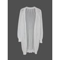thumbnail image 3 of Women Crochet Lightweight Cardigan Cover Up Open Front Long Sleeve Summer Cardigans Long Open Front Sweater Extra Long Sweaters Womens Cardigan Print Vintage Sweater Thanksgiving Sweaters for Women, 3 of 8