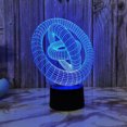 thumbnail image 3 of 3D Ring Night Light LED Illusion Lamp Bedside Desk Table Lamp, Loveboat 7 Color Changing Lights with Acrylic Flat & ABS Base & USB Charger as Home Decor and A Best Gift, 3 of 7