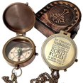 thumbnail image 3 of Indian Nautical Instruments Brass Compass Engraved Gift for Son, Grandson, Daughter, Baptism, Confirmation Communion Godson Church Graduation Day Juasha1-9A, 3 of 3