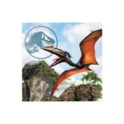" Jurassic World Rebirth™ Party Disposable Paper Beverage Napkins – 16 Count