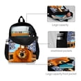 thumbnail image 4 of Grizzy With The Lemmings Laptop Backpack College School Travel Daypack 2 Compartment Basic Bag Shoulders Rucksack, 4 of 8
