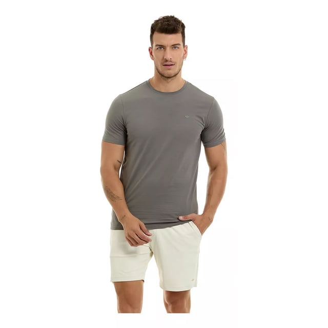 Playera Porto Blanco Hombre Lisa Manga Corta