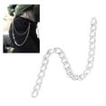 thumbnail image 3 of Aluminum Curb Chains, Strong Durable Simple Storage Aluminum 66 Feet Metal Craft Chain  For Handbag For Craft Gold,Silver Black,Silver, 3 of 8
