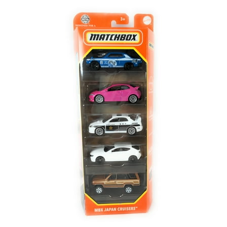 Matchbox MBX Japan Cruisers Car and Truck Play Vehicles, 5 Count