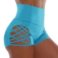 thumbnail image 2 of YHAJDS Swim Shorts Women Solid Color 3 Inseam Side Cut Out Leisure Swim Bottoms, 2 of 5