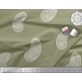 thumbnail image 2 of Soimoi Georgette Viscose Fabric Paisley Block Printed Fabric 1 Yard 42 Inch Wide, 2 of 3