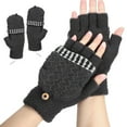thumbnail image 4 of Guantes Calentados por USB ANGGREK Guantes Térmicos Recargables de Lana de Medio Dedo, 4 of 8