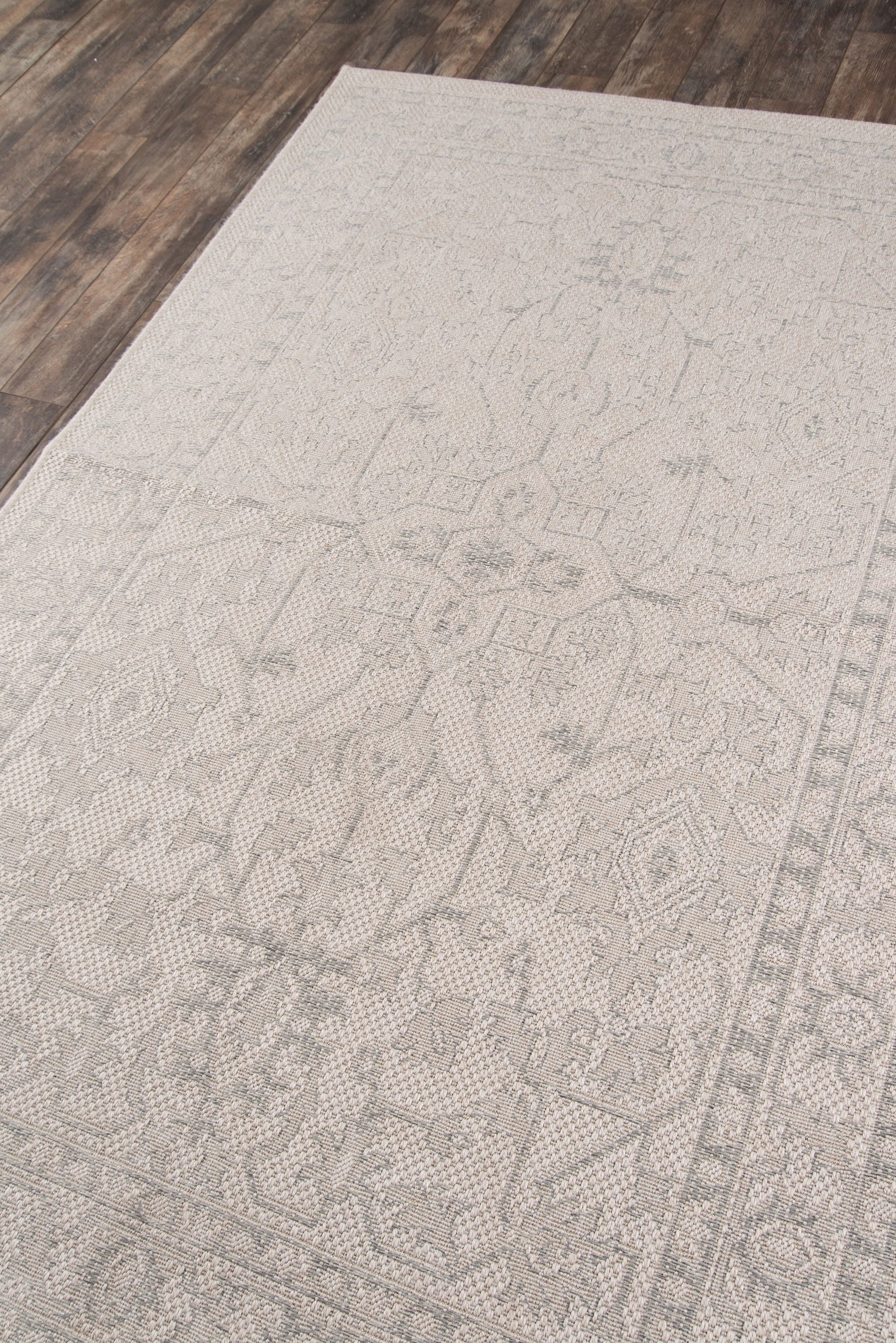 Erin Gates by Momeni Downeast Boothbay Polypropylene Machine Made Grey Indoor Outdoor Rug 2' X 3'