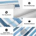 thumbnail image 6 of Blue Striped Outdoor Rug for Patio/Deck/Porch, Non-Slip Large Area Rug 3 x 5 Ft, Farmhouse Stripes Modern Art Indoor Outdoor Rugs Washable Area Rugs, Reversible Camping Rug Carpet Runner, 6 of 8