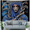 thumbnail image 4 of Orinice  Witch Tapestry Skull Tapestries Gothic Wizard Tapestry for Bedroom Witchy Snake Tapestry Horror Blood Tapestry Wall Hanging for Living Room 40x30inch, 4 of 6