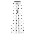 thumbnail image 4 of ClodeEU Women's Polka Dot Wide Leg Pants, Casual Printed Loose Fit Drawstring Trousers White,Womens Plus S, 4 of 4