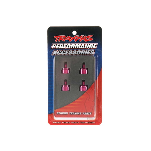 Traxxas 3767P Shock Caps Aluminum Pink-Anodized (4) TRA3767P