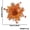 Orange, variant on Blue Simulation Christmas Flowers 16Cm Artificial Decor For Tree Ornament Plastic Crafted Design