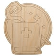 thumbnail image 1 of Priest Healer Cleric Tome and Staff Gaming Wood Shape Unfinished Piece Cutout Craft DIY Projects - 6.25 Inch Size - 1/4 Inch Thick, 1 of 7