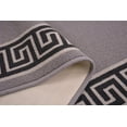 thumbnail image 6 of Custom Size Runner Rug Bordered Grey Color Greek Key Meander Design Roll Rug Runner Choice of Your&nbsp;Length by Feet&nbsp;Slip Resistant Latex Back Cut to Size Runner Rugs Customize in USA Facility, 6 of 9