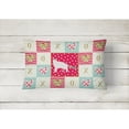 thumbnail image 2 of Turkish Van 2 Cat Love Canvas Fabric Decorative Pillow Red, 2 of 3