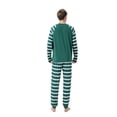 thumbnail image 3 of Christm Family Pajam Set, Animal Print Long Sleeve O-neck T-shirt+Striped Trousers/Romper, 3 of 5