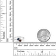 thumbnail image 3 of Gem Stone King 10K White Gold Forever United Two Stone Blue Sapphire and Red Garnet and Diamond Engagement Ring for Women (0.90 Cttw, Round) (Size 9), 3 of 4